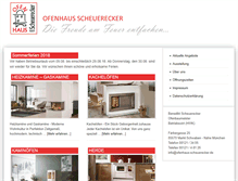 Tablet Screenshot of ofenhaus-scheuerecker.de